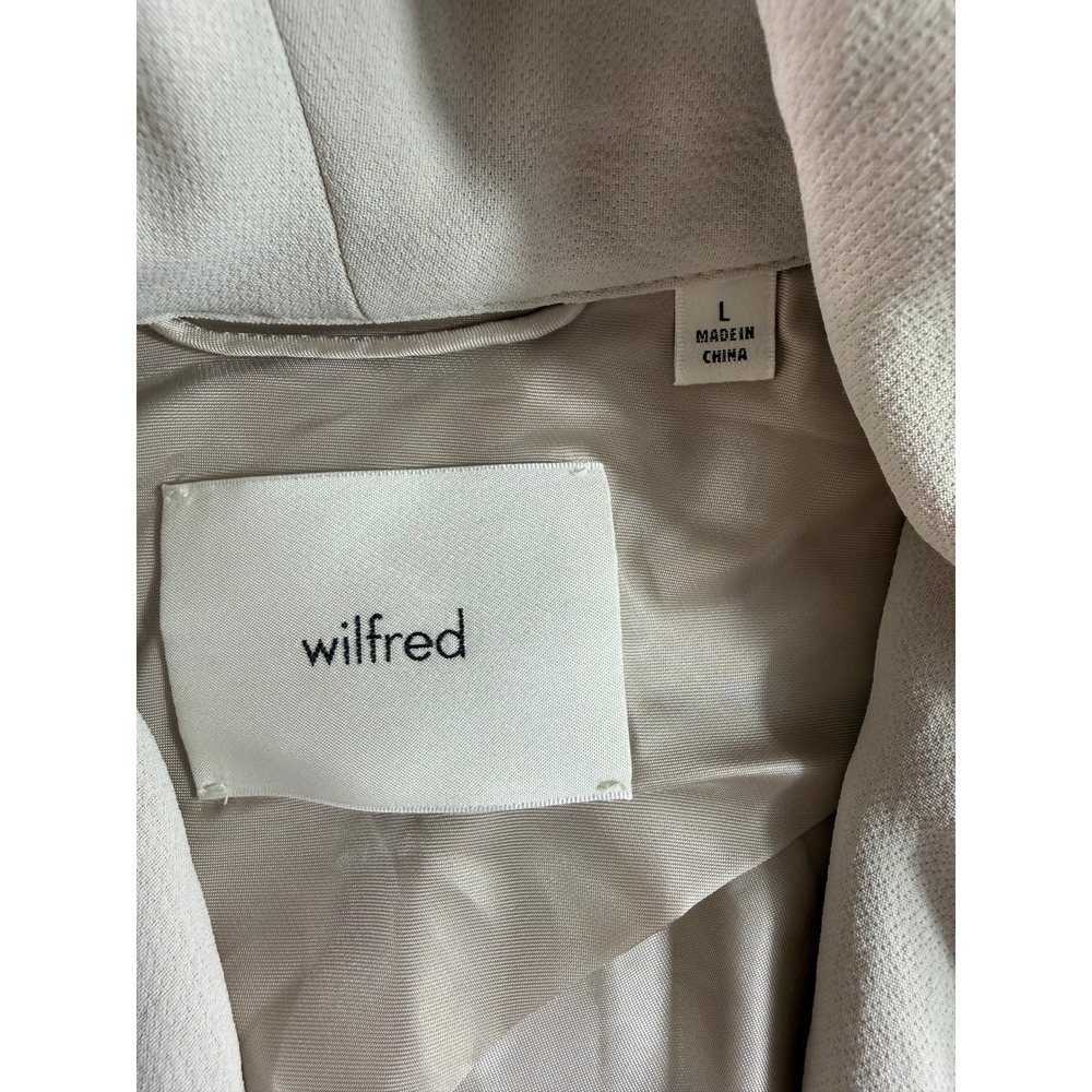 Wilfred White Draped Collar Blazer Jacket - Picture 3 of 13